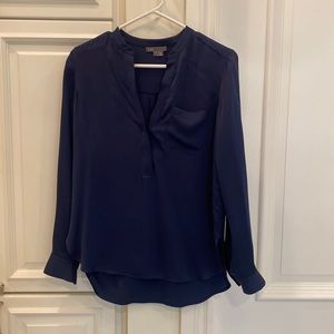 Vince navy silk blouse. Size 4